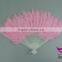 Cheap plastic feather folding hand fan for sale
