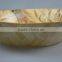 Retail No Normal Anomaly Triangle Color Painting Picture Handmade Bamboo Woven Wooden Salad Bowl Kitchen Tools