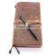 Boshiho Vintage Embossed Leather Journal Diary (Handmade) with leather strap closure