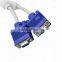 Cheap product in China VGA cable split 1 male to 2 female cable VGA splitter converter