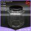 Hexagonal glass jar food grade for honey with black lid