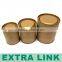 Nut pack food use steel lid gold foil inside logo custom kraft paper cylinder box
