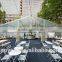 clear tent 15X40m with transparent roof cover and sidewalls for 500 seats outdoor wedding party events