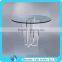 Acrylic Material Office Occational Table Desk U Shaped Clear Acrylic Table