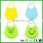 BPA free Lovely Promotion Baby items Silicone baby bibs with custom printing