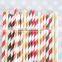 Wholesale paper drinking straws with attachment for festival events party for birthday party
