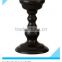2015 high quality handmade black wooden candle holder for home decoration