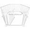 European standard 6sides folding natural color wooden baby playpen