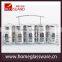 Stainless Steel Glass Spice Shaker Jar Adjustable Top Herbs Salt Pepper