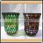 Home Decor Colored Mosaic Style Hurricane Glass Candle Holder