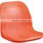 Hollow blow plastic stadium chair seats for steel grandstand