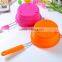 Kitchen tools strainers and colanders collapsible silicone colander