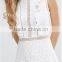 Women Fashion Sleeveless A-Line Lace Asymmetrical Hem High Waist Sweet Dress