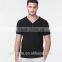 Factory OEM v-neck white t-shirts wholesale ,summer running men gym sexy short sleeve v neck t shirts