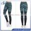 OEM Custom 92%polyester 8%spandex pattern leggings 2017