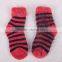 angora wool material bright color knitted sock