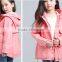 2016 new design autumn winter camel pink children girls coats