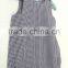 Chinese Supplier Wholesale Newborn Baby Handmade Infant Girls Gingham Design Bodysuit Toddler Sleeveless Cotton Romper