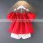 Sling Baby Yellow Off Shoulder Top Macthing Embroidery Shorts Two Pieces Set
