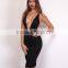 Runwaylover 028 2017 Ladies Deep V-Neck Sexy Backless Party Dress