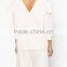 Runwaylover EY2340B 2017 Women Fashion Falbala Pure Color Blouse