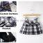 Wholesale plaid uniform high skirt ,pleated plaid school uniform skirts