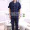 Manufacturers selling men's pajama pants cotton short sleeve cardigan lapel leisure household to take two pieces of cotton suits
