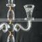 Wedding Decorative Candelabra,Crystal With Golden Metal Candle Holder