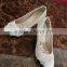 Professional manufacturer leather high heel dress women wedding shoes WS048