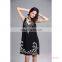 Popular Sexy Style Black Sleeveless Ladies Dress