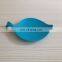 Customize color food grade silicone rubber leaf shape cup lid