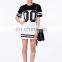 Yihao Trade assurance women printed Monochrome Baseball Loose Long T-Shirt Dress