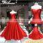 Dress manufacture China custom made bridal wedding floor length red evening dress wholesale