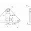 Triangle-Shaped L Type Yoke Plate