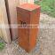 decorative outdoor rusty antique metal free standing mailbox for sale