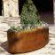 Rusty Art Garden Corten Steel Rectangular Planter Box