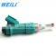 WEILI fuel injector nozzle 23250-01010 for Yaris Corolla