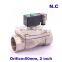 NBR/EPDM 2 way SS304 large water solenoid valve normally close Port 2" 220V AC Orifice 50mm SPU-50 zero pressure start plug type
