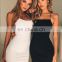 Hot Selling Summer New Sexy Backless Lace Up Solid Ice fabric Club Midi women Dress