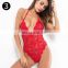 New Women Sexy Deep V Lace Bodysuit 10 Color Summer Transparent Mesh Jumpsuits Backless Embroidery Ladies Sleeveless Playsuit