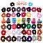 50pcs Soft Ouchless Thick Shiny Scrunchies for Hair Bobbie Ties Cotton Velvet Scrunchy Hair Elastic Band Ponytail Holder Bows