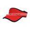 Promotional outdoor sport sun protection red visor hats