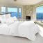 China Factory Price Luxury 100 Cotton Wholesale Comforter White Hotel Bedding Set