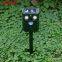 Outdoor Electronic Solar Powered Ultrasonic Sound Animal Bird Repeller with Led Lights