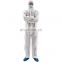 Work Uniform Wear Coveralls SMS Coverall White Disposable