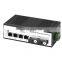 DIN Rail  Ethernet Switch Industrial Grade Gigabit 4 Ports RJ45+2 Ports Fiber
