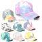 Custom Colorful Snapback Cap,New Arrival Tie Dye Gradually Baseball Cap For Womens And Mens/