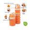 Eco-friendly 500ML BPA Free Silicone Foldable Sports Bottles Outdoor Bike Drinking Plastic Collapsible Water Bottle