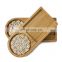 Bamboo Tray, Irregular Small Tray Set of 2, Coffee Tea Dessert Serving Tray, Bedroom and Kitchen Decoration Tray