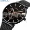 CRRJU 2155 Casual Quartz Watches Automatic Water Resistant Steel Fashion Pprivate Label Men Watch
